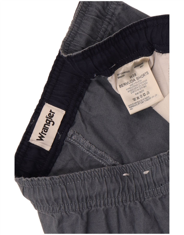 Bermude pentru bărbați Wrangler W38 XL bumbac gri