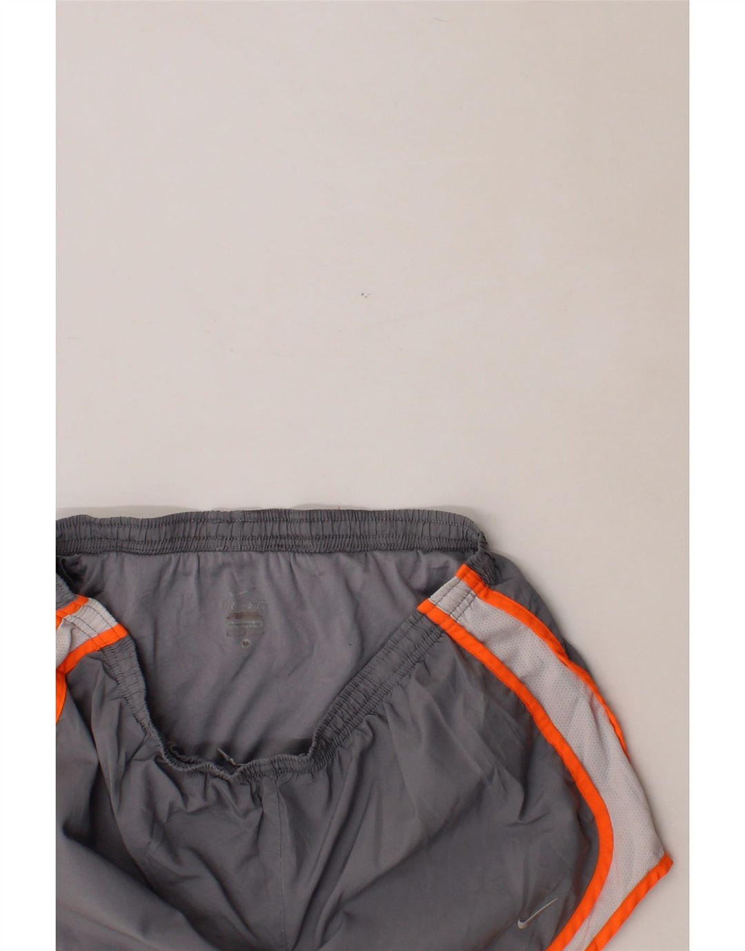 NIKE Womens Dri Fit Sport Shorts UK 14 Medium  Grey Colourblock Vintage Nike and Second-Hand Nike from Messina Hembry 