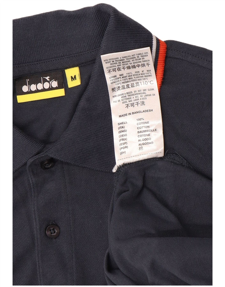 Tricou polo pentru bărbați Diadora, bumbac, albastru bleumarin mediu