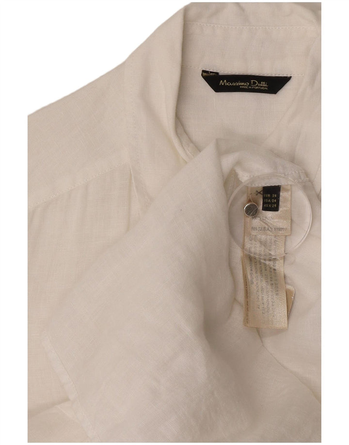 Cămașă supradimensionată pentru femei Massimo Dutti EU 36 XS in alb
