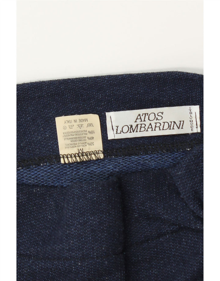 Fusta creion mini pentru femei Atos Lombardini Medium W28 Bleumarin Acrilic