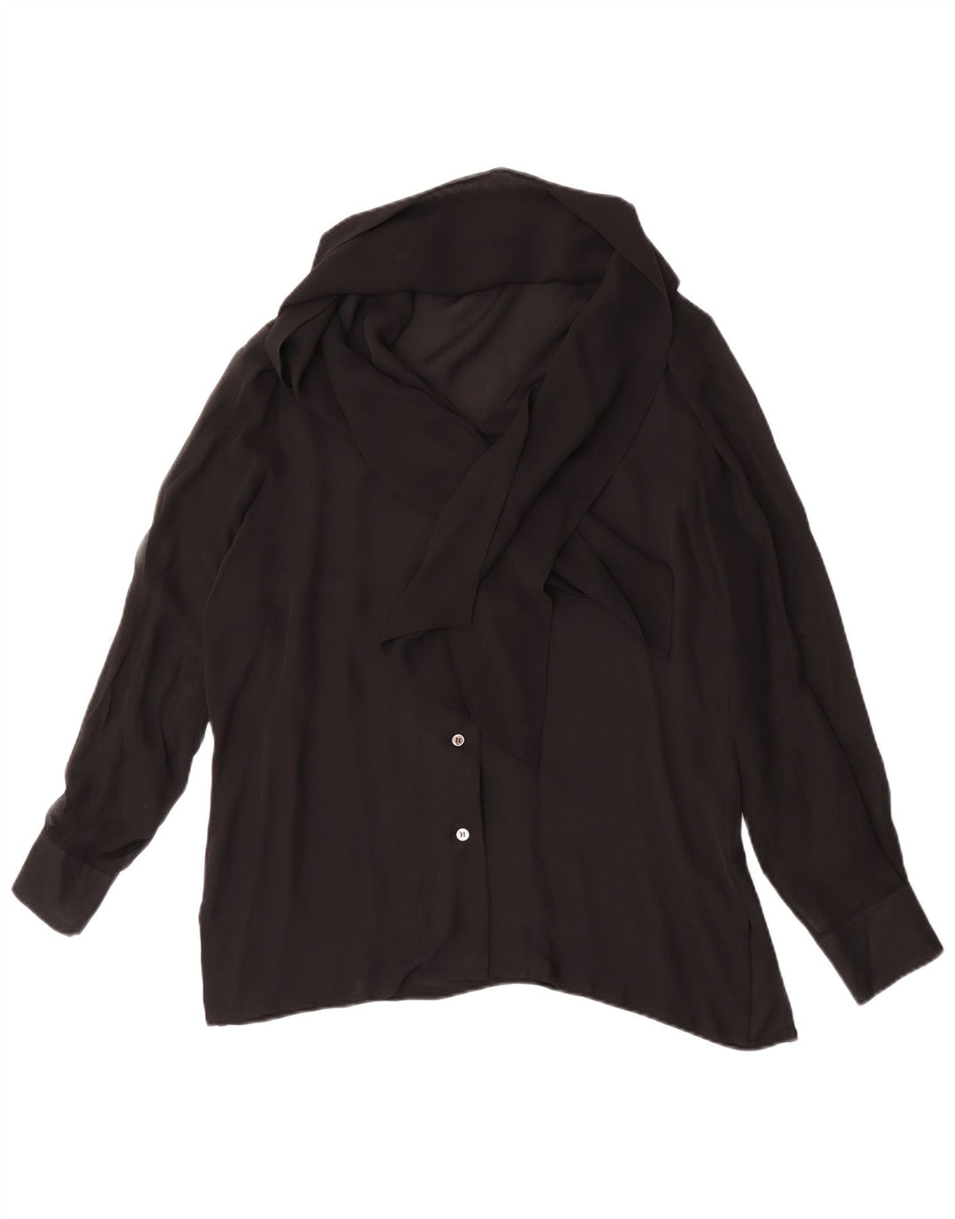 Blunauta Femei Blunauta camasa cu cravata in fata IT 44 Medium Black Silk