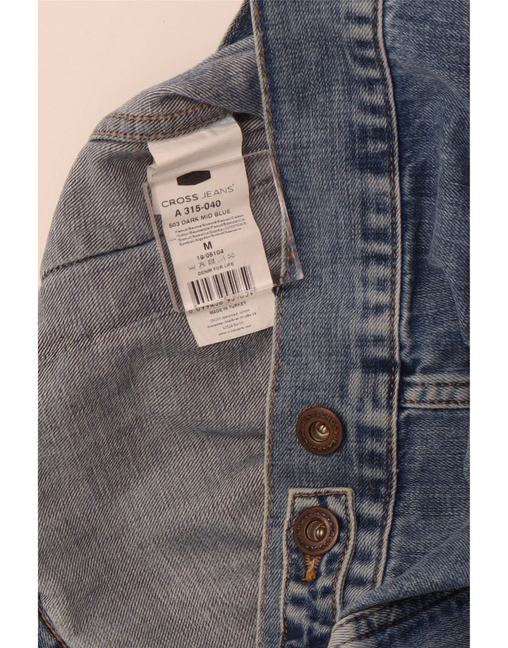 CROSS JEANS Jachetă de blugi pentru bărbați UK 38 Bumbac albastru mediu