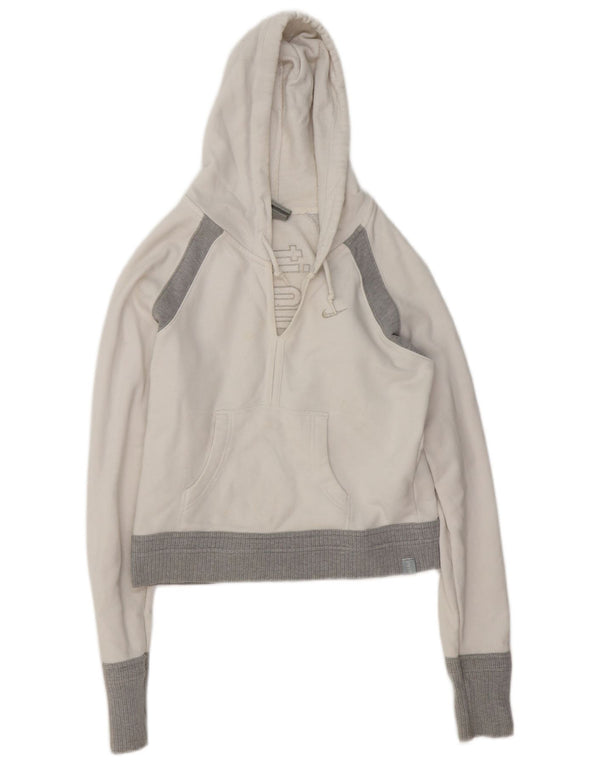 Jumper Nike Crop Graphic pentru femei, Marea Britanie 10/12 Medium, alb, color block