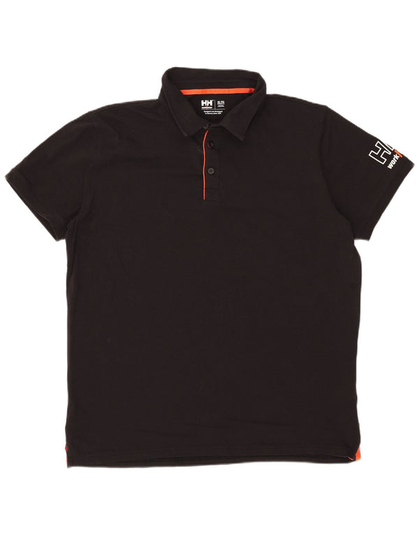 Helly Hansen tricou polo grafic pentru bărbați 2XL bumbac negru