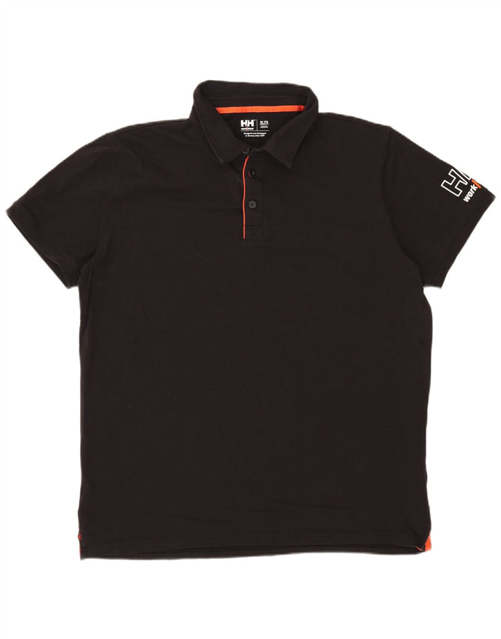 Helly Hansen tricou polo grafic pentru bărbați 2XL bumbac negru