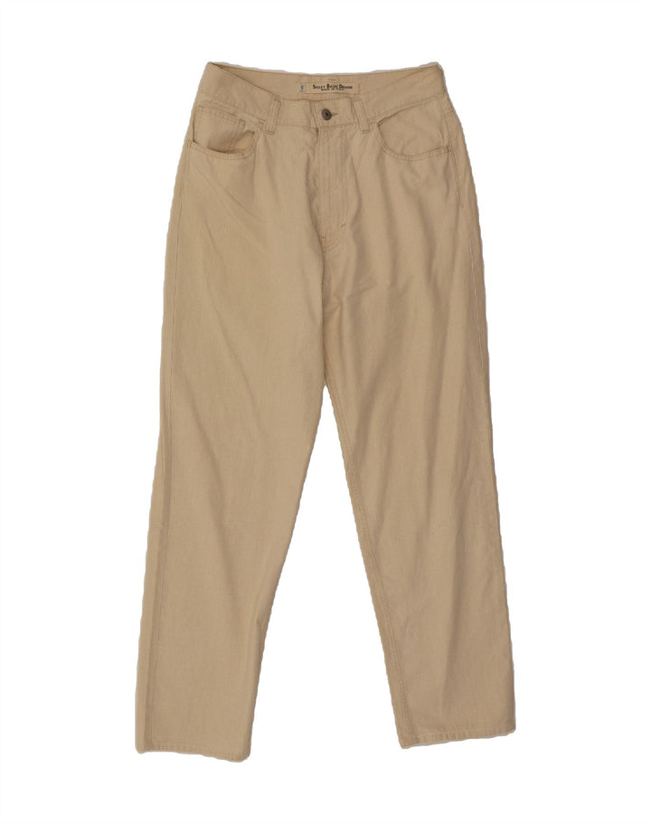 SISLEY Mens Slim Casual Trousers W32 L30 Beige Check Vintage Sisley and Second-Hand Sisley from Messina Hembry 