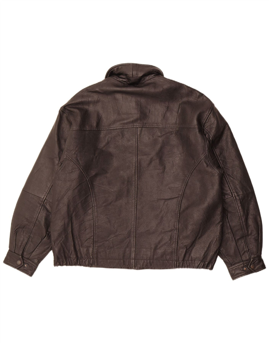 Jachetă de piele vintage pentru bărbați UK 40, mare, neagră