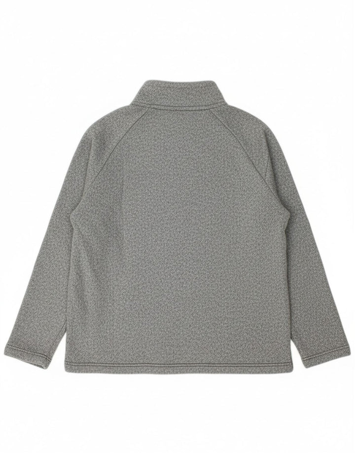 EDDIE BAUER Womens Button Neck Sweatshirt Jumper UK 16 Large Grey