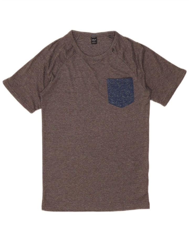 REPLAY Tricou pentru femei Top UK 10 Poliester cu pete gri mici