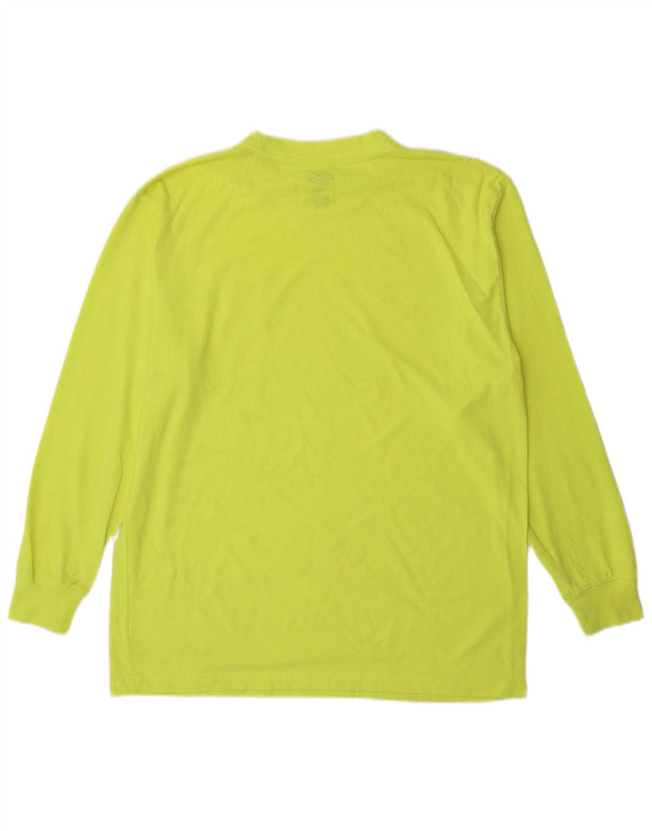 Top pentru bărbați Dickies cu mânecă lungă, verde mediu, poliester