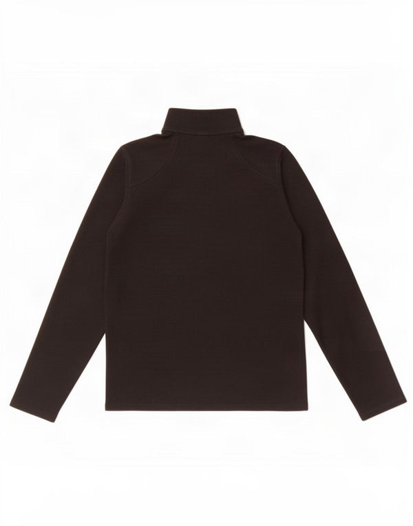 Pulover din lână The North Face pentru femei, cu fermoar și gât, UK 10, poliester negru mic