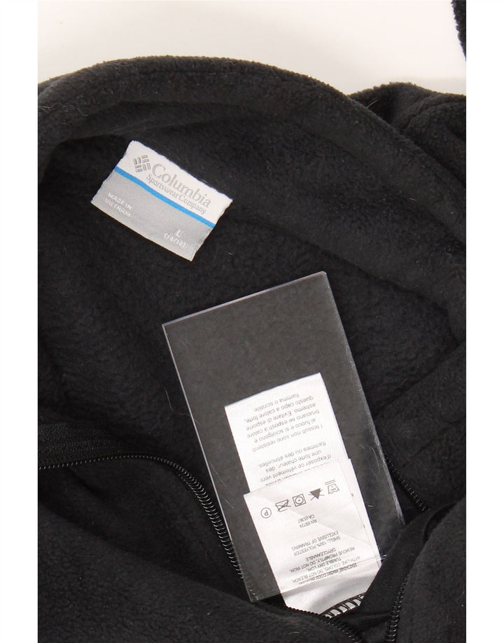 Jachetă fleece COLUMBIA pentru băieți 14-15 ani, mare, negru, poliester