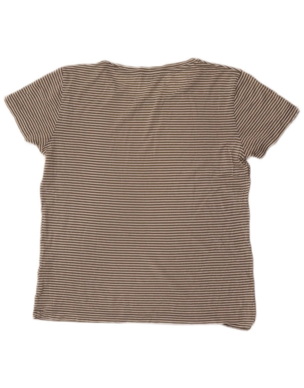 Tricou Cos pentru femei, UK 14, bumbac cu dungi gri medii