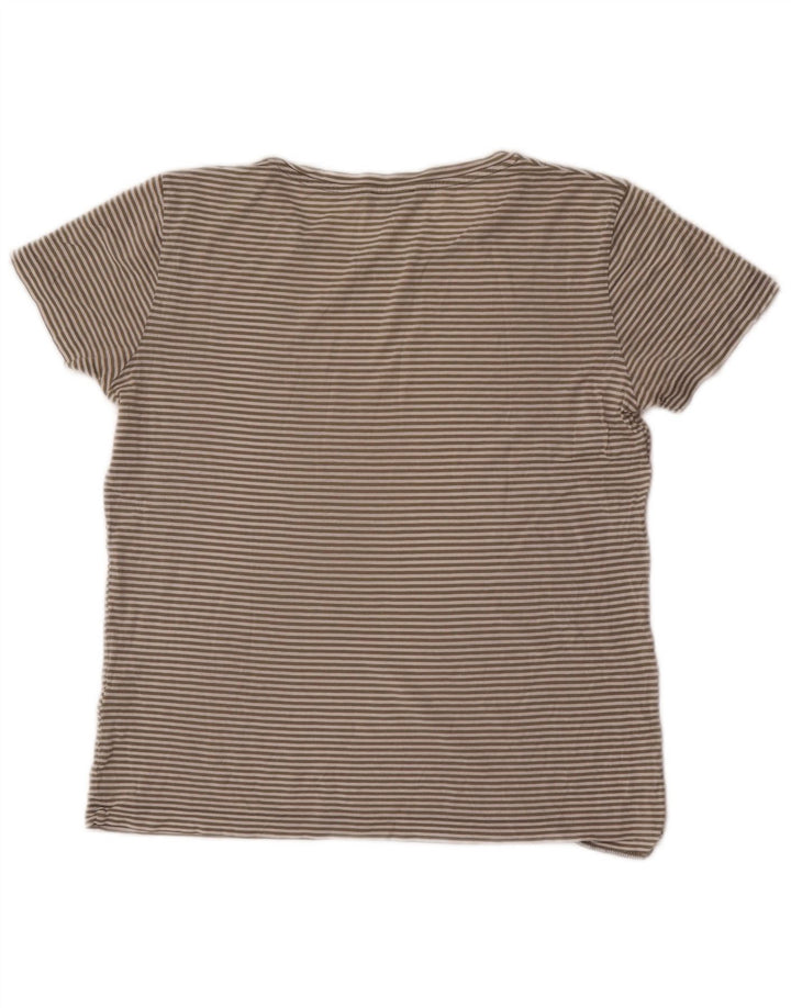 Tricou Cos pentru femei, UK 14, bumbac cu dungi gri medii