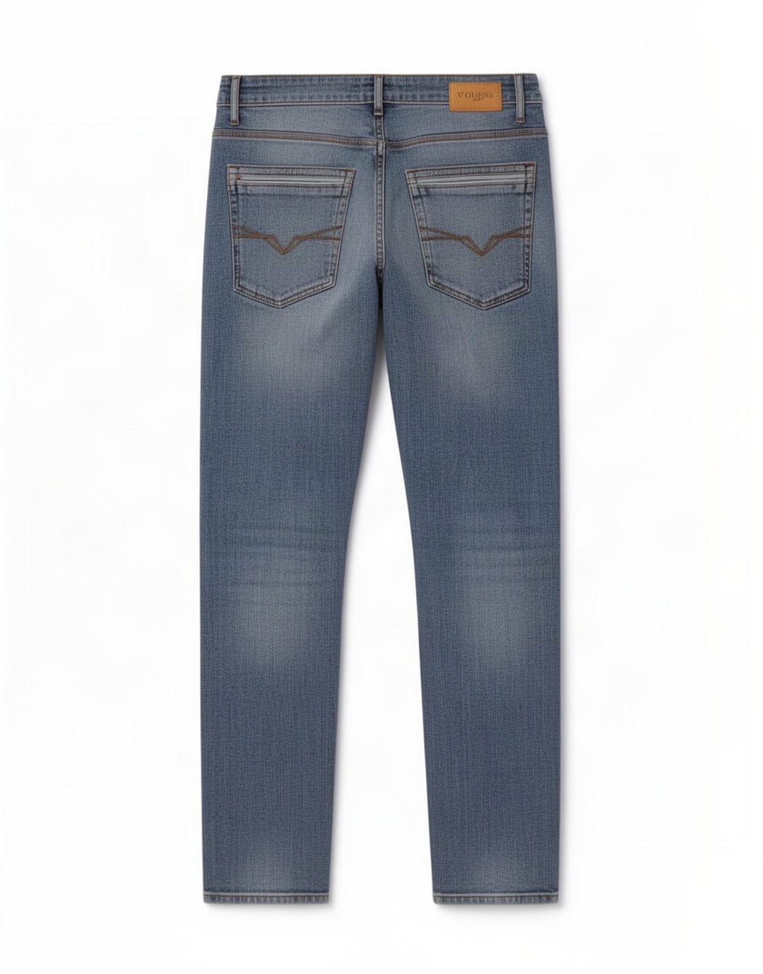 Blugi slim pentru bărbați Guess Distressed W32 L30 Bumbac albastru