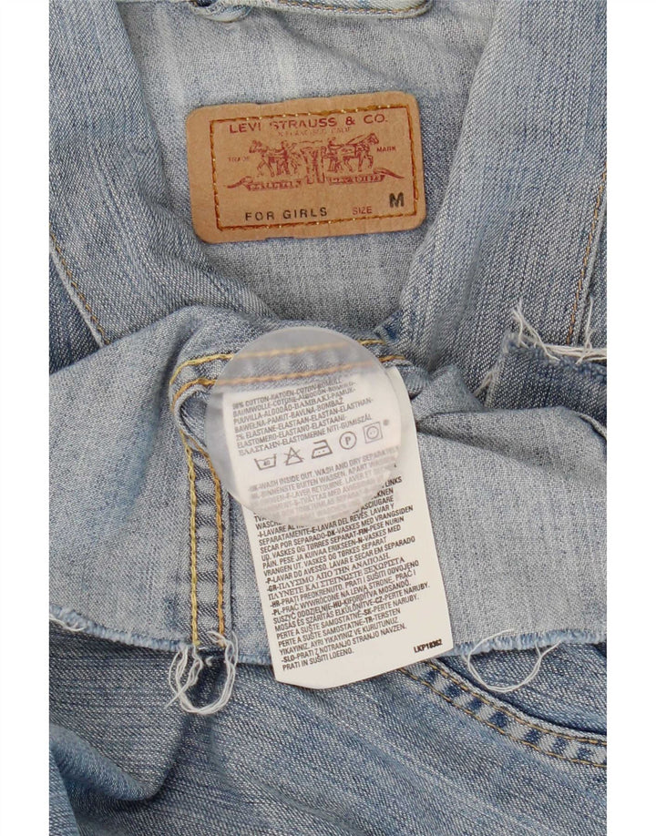 Jachetă Levi's Fete Crop Denim 10-11 Ani Bumbac Albastru Mediu