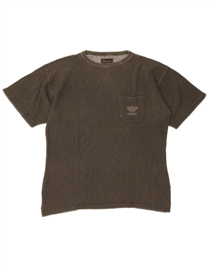 Tricou pentru bărbați Wrangler Top mare din bumbac kaki