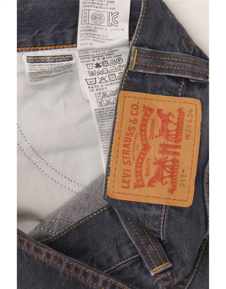 Blugi Levi's 511 Slim pentru bărbați W31 L29 Bumbac albastru