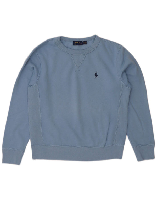 Pulover pentru femei Polo Ralph Lauren Pulover UK 10 Bumbac albastru mic