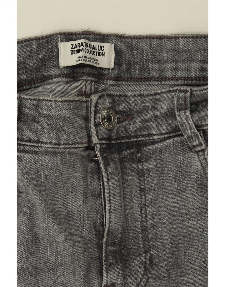 Blugi skinny dama ZARA EU 40 Medium W30 L26 Bumbac gri