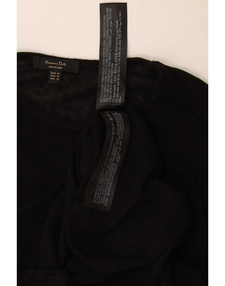 Pulover pentru femei Massimo Dutti cu gâtul cu barca UK 12 Medium Negru