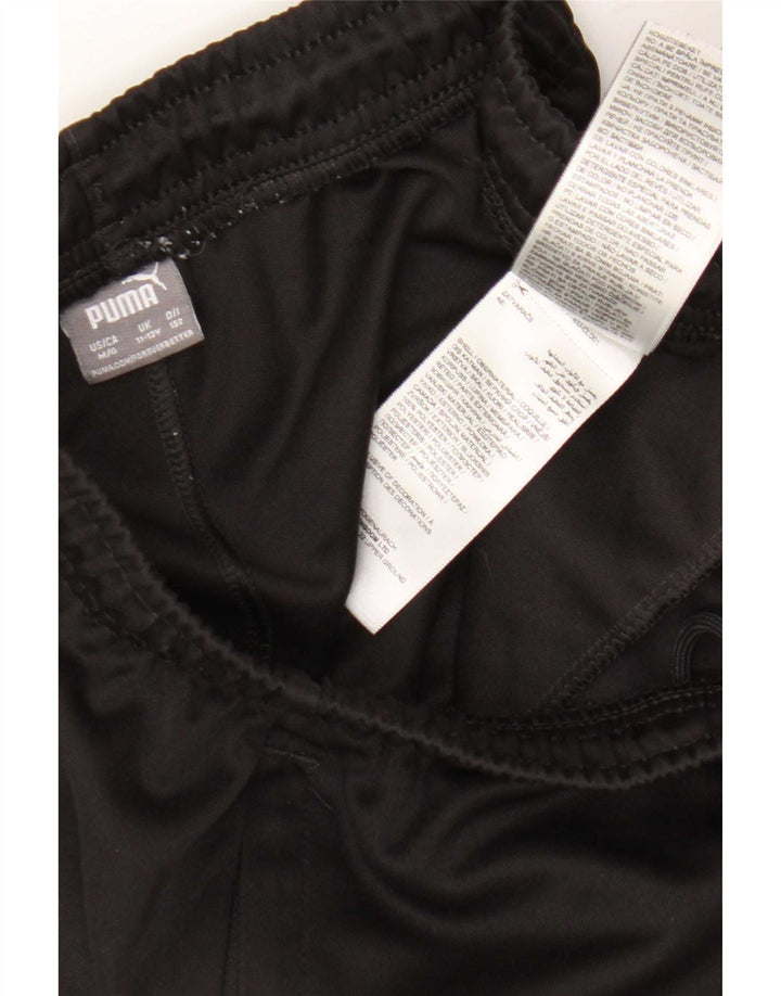 Pantaloni de trening Puma pentru băieți 11-12 ani, negru, poliester color bloc