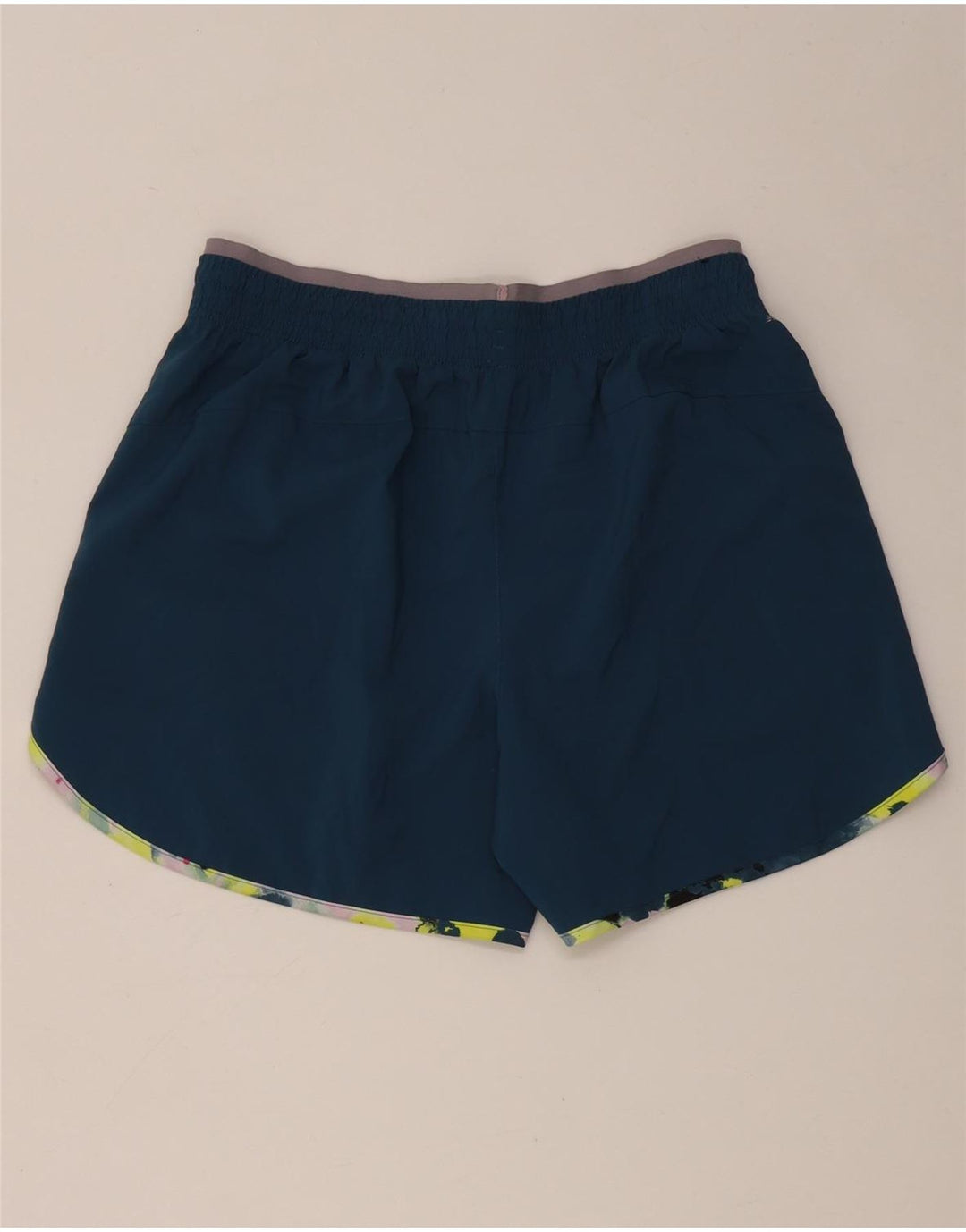 Pantaloni scurți sport grafic New Balance pentru femei UK 14 Medium Blue Poliester