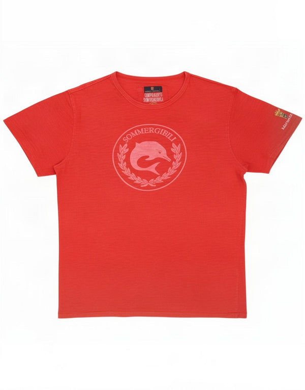 Marina Militare Tricou grafic pentru bărbați Top XL Bumbac roșu
