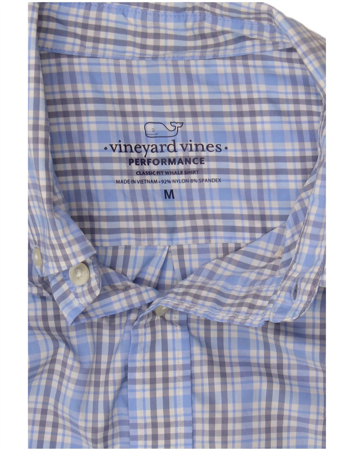 Cămașă pentru bărbați Vineyard Vines Classic Fit Nailon cu carouri albastre medii