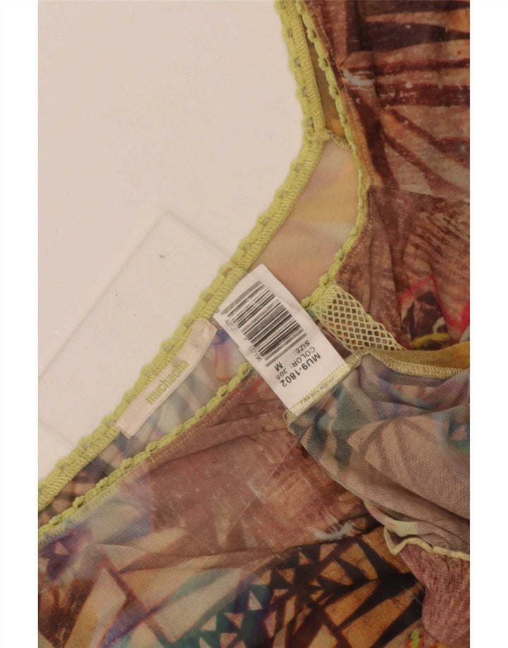 Muchacha Womens Off Shoulder Top UK 12 Medium Multicolor Floral