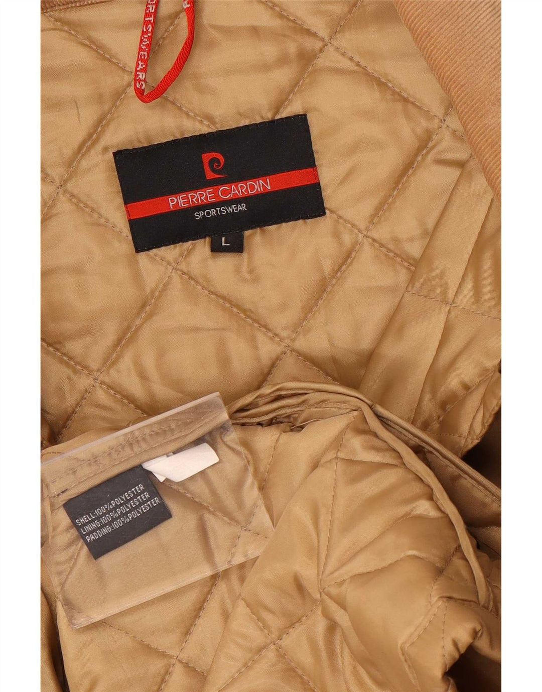 Jachetă matlasată pentru bărbați Pierre Cardin UK 40 mare, bej, poliester
