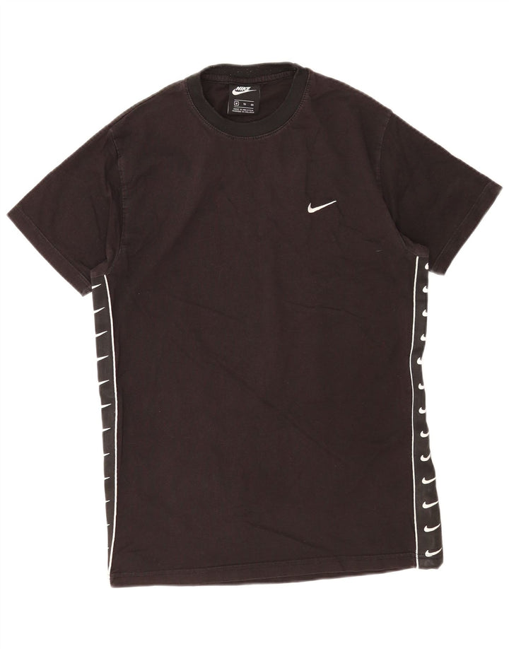 Tricou grafic Nike pentru bărbați Top mediu negru bumbac