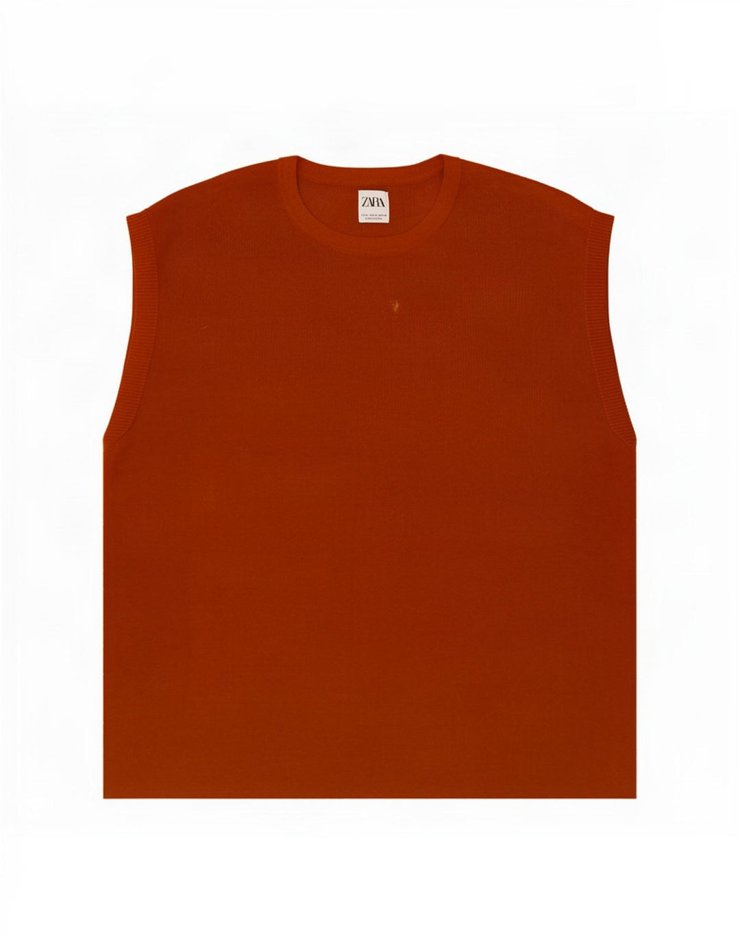 Vestă pentru bărbați Zara XL bumbac portocaliu