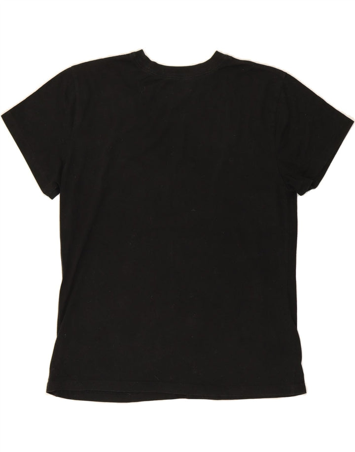 CHAMPION Womens Graphic T-Shirt Top UK 16 Large Black Vintage Champion and Second-Hand Champion from Messina Hembry 