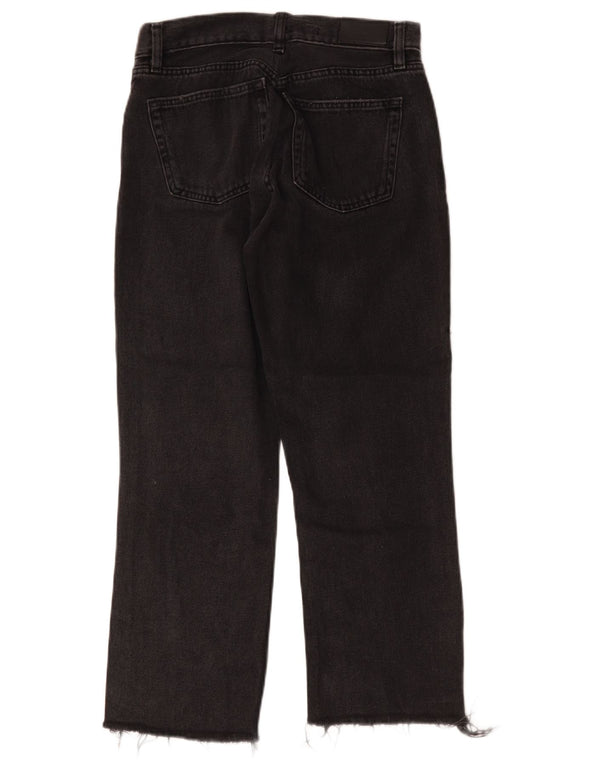 Blugi drepți de damă vintage W30 L25 bumbac negru