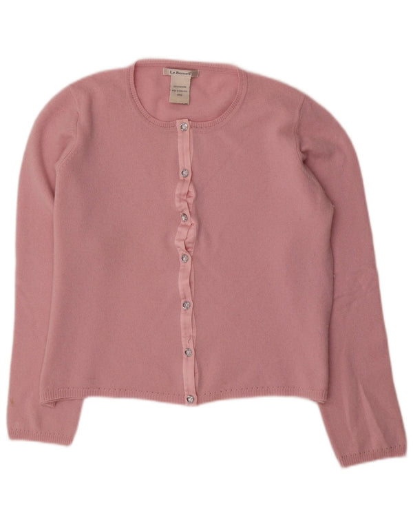 L.K. Pulover cardigan pentru femei Bennett UK 16 mare, roz Cașmir
