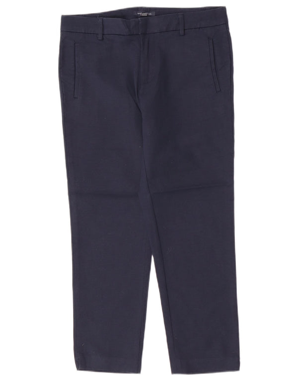 Pantaloni cropped slim pentru femei Tommy Hilfiger US 8 Medium W30 L24 Bleumarin