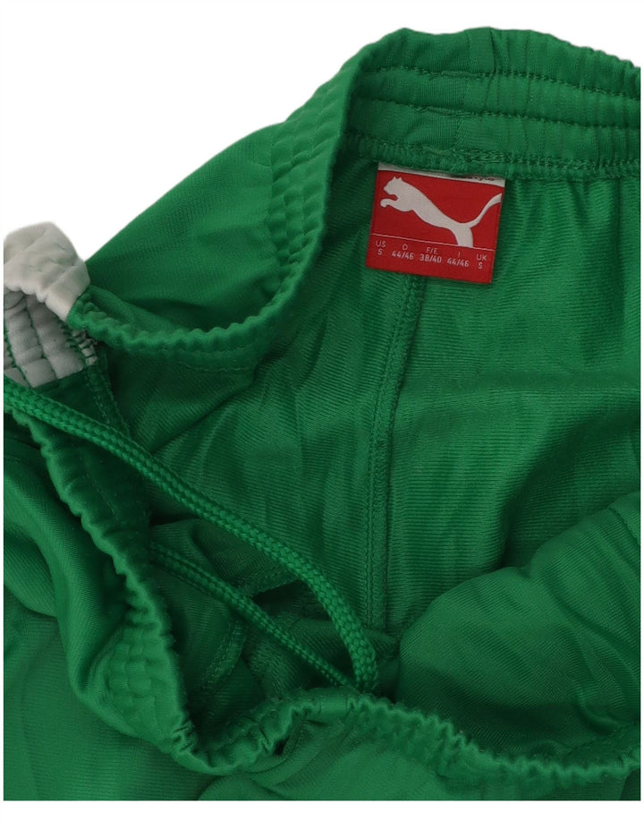 Pantaloni de trening Puma pentru bărbați, verzi, poliester color bloc