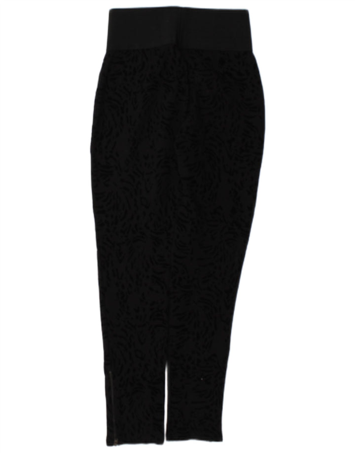 Leggings pentru femei Zara UK 12 Medium Black Animal Print