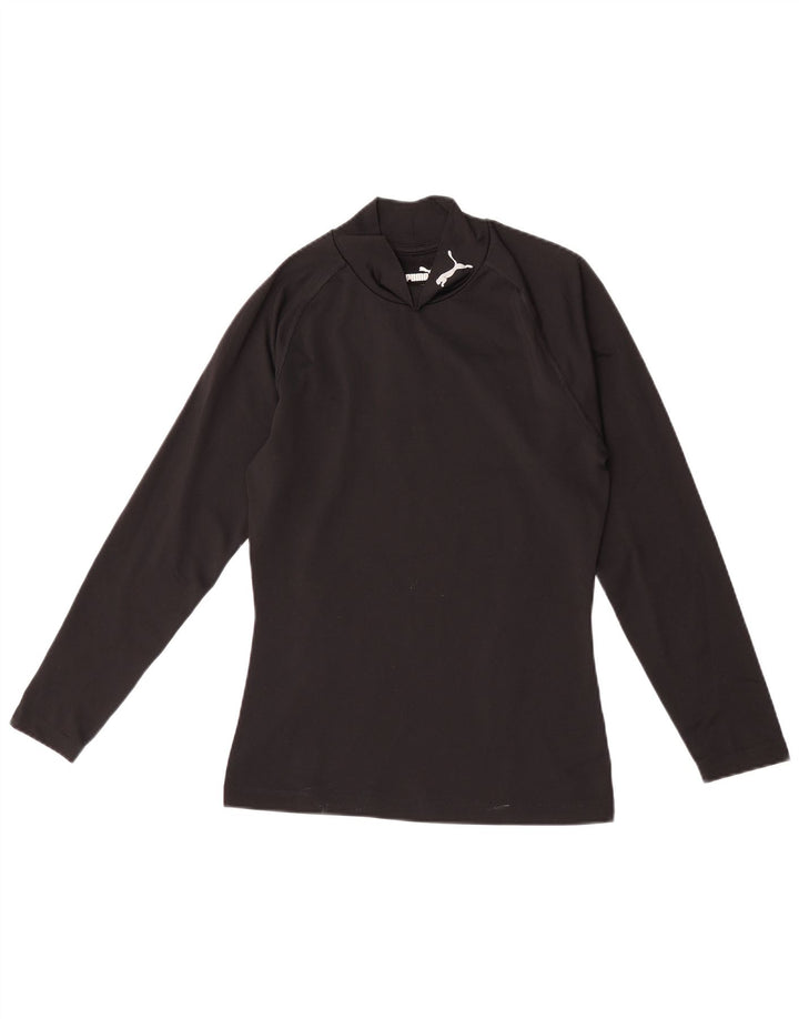 Puma Top cu mânecă lungă pentru bărbați, mediu negru