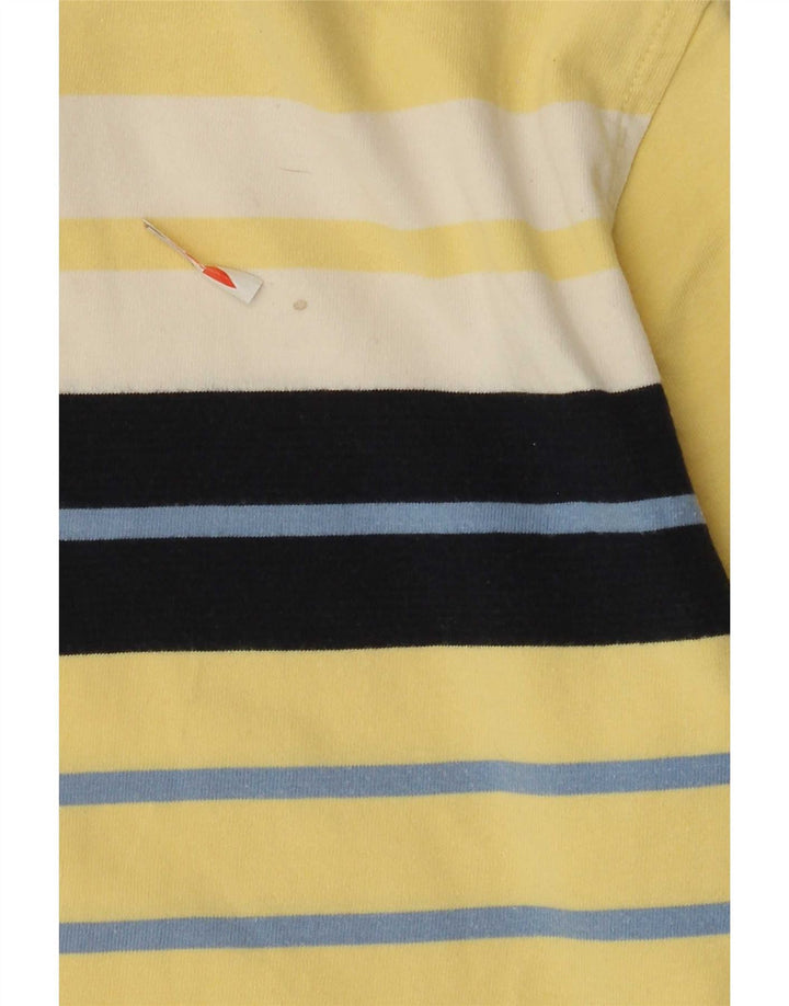 Tricou polo Tommy Hilfiger Rugby pentru bărbați cu dungi galbene medii