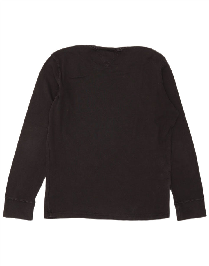 Top pentru bărbați Tommy Hilfiger cu mânecă lungă, mare, negru, bumbac