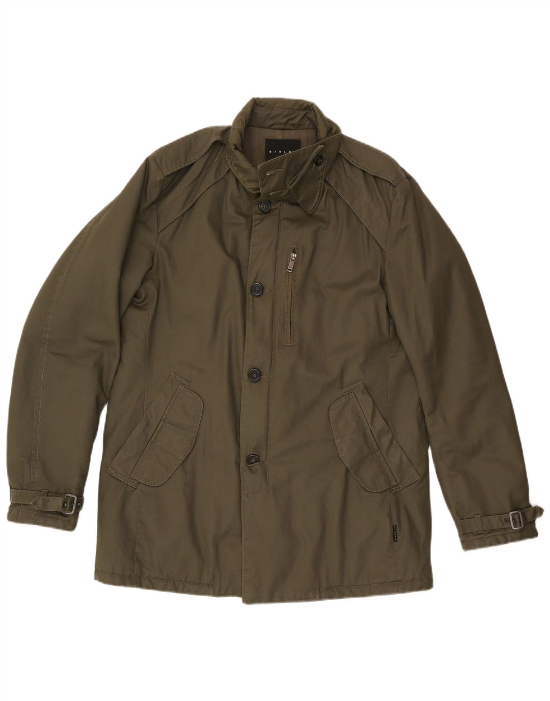 Jachetă militară pentru bărbați Sisley UK 42 XL Kaki Poliester
