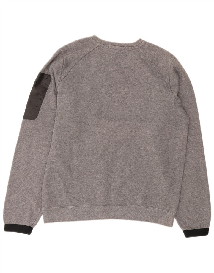 Hanorac grafic pentru bărbați NIKE Pulover mic, gri, bumbac color bloc