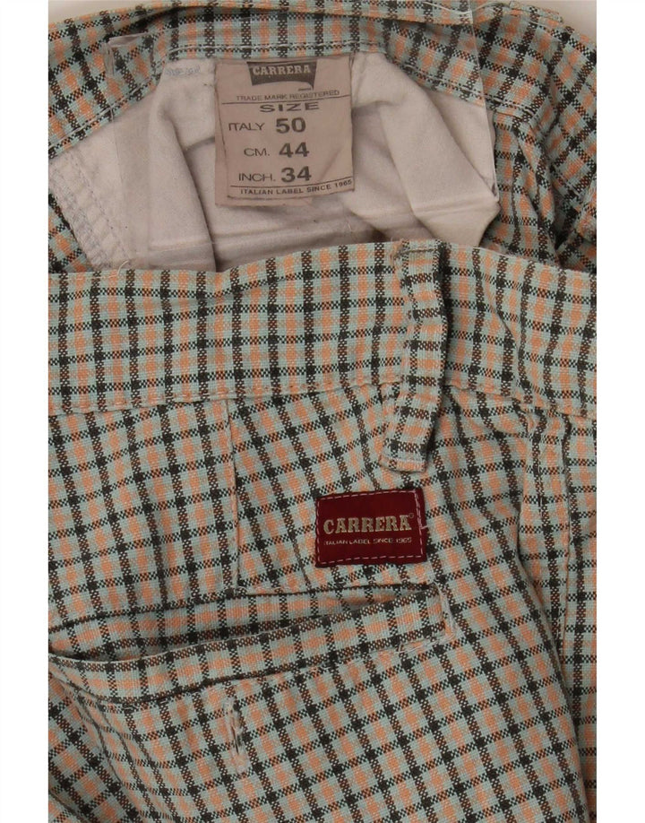 Pantaloni scurți chino pentru bărbați Carrera IT 50 Large W34 Bumbac vichy multicolor