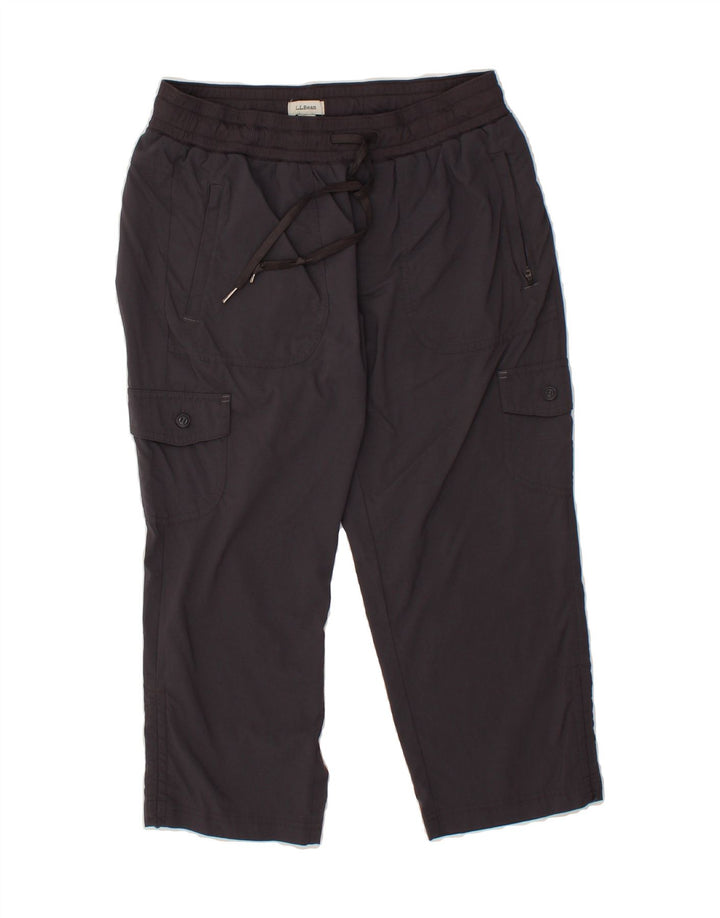 L.L.BEAN Womens Cargo Tracksuit Trousers UK 14 Medium  Grey Nylon Vintage L.L.Bean and Second-Hand L.L.Bean from Messina Hembry 