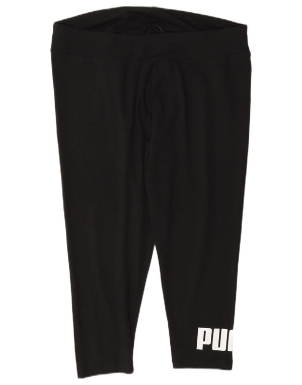 Leggings Puma Graphic Capri pentru femei UK 18 XL, bumbac negru