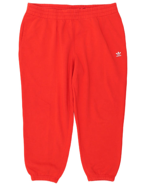 Pantaloni de trening Adidas pentru femei Joggeri UK 24/26 2XL Bumbac rosu