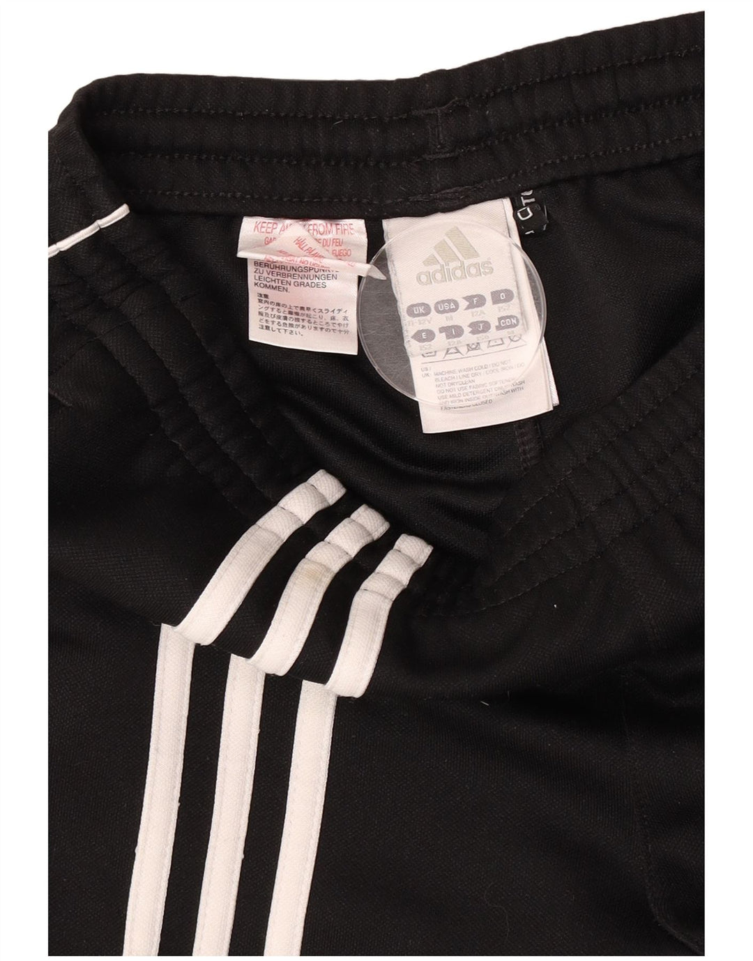 Pantaloni de trening Adidas Climalite pentru baieti 11-12 ani poliester negru